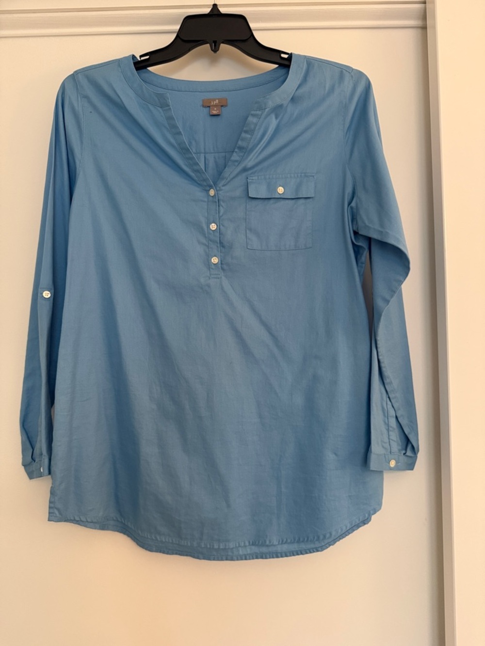 J. Jill Medium Blue Crewneck Blouse